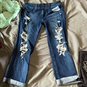 American eagle cropped jeans